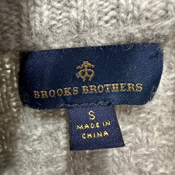 Brooks Brothers Women's Small 80% Wool Button Up Cardigan Sweater Mock Neck - Picture 4 of 10